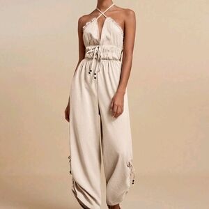 Elegant Cream Jumpsuit